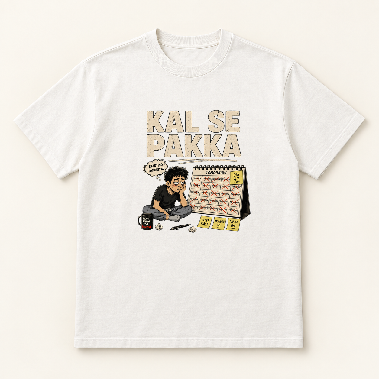 Kal Se Pakka Classic Crew mockup