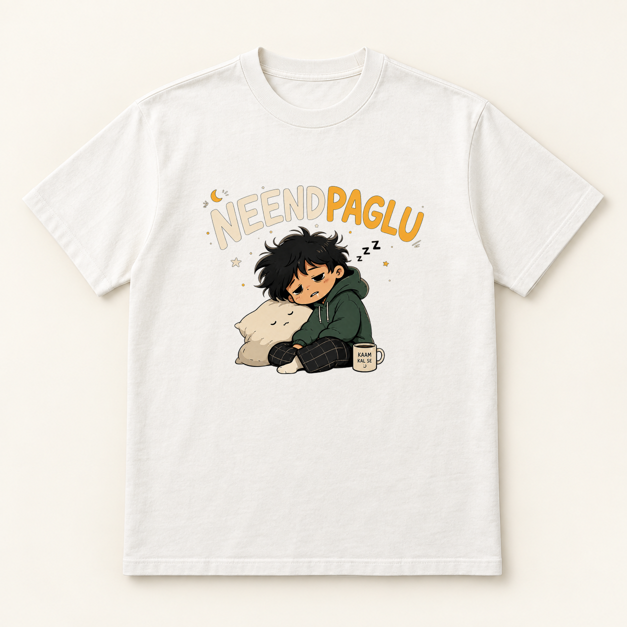 Neend Paglu Classic Crew mockup