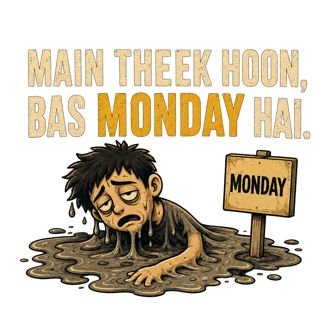 Main Theek Hoon, Bas Monday Hai artwork