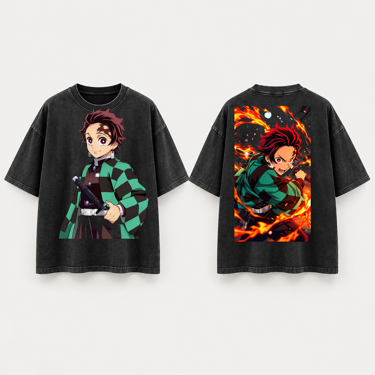 Tanjiro Rain Oversized mockup